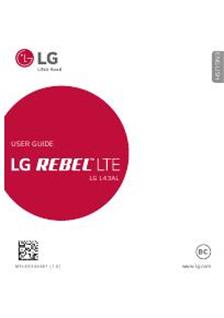 LG Rebel LTE manual. Tablet Instructions.